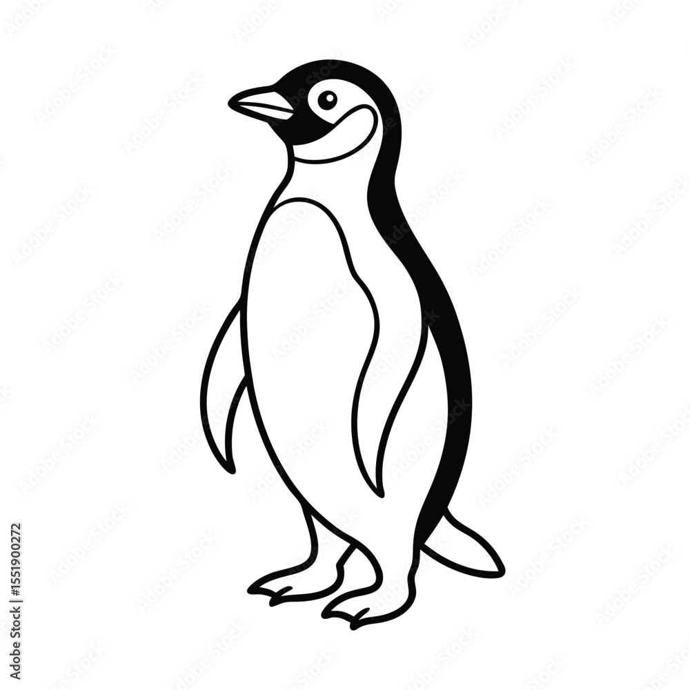 Fototapeta premium penguin on a white background
