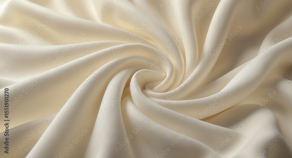 Obraz premium Swirl pattern of soft draped fabric material