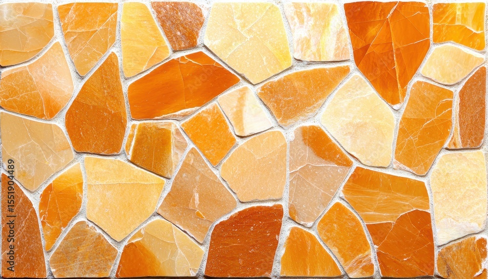 Fototapeta premium Textured Orange and Yellow Stone Wall Background for Design Projects