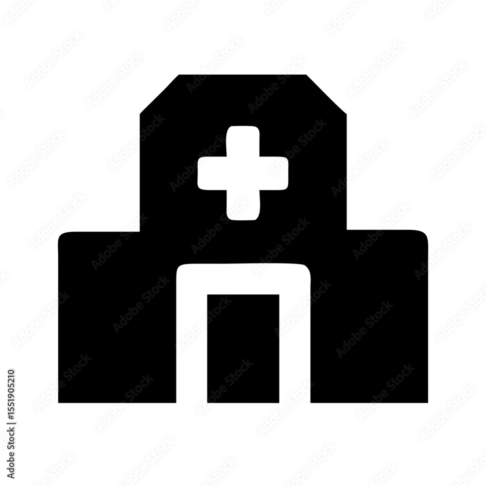Obraz premium hospital icon vector illustration