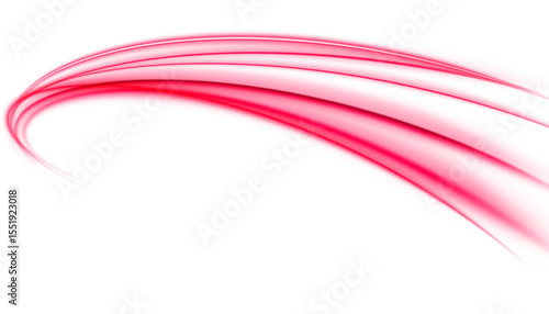 abstract red swoosh, red wave isolated on white