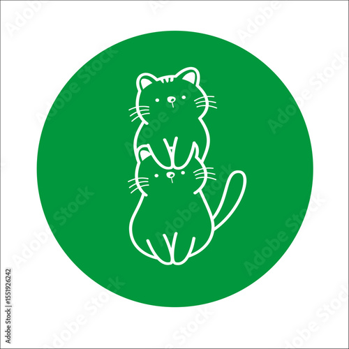 MASCOTAS ICONOS GATOS KITTY CAT LOVER SIGNOS LOGOS LOGOTIPOS MARCA GRAFICA
