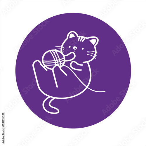 MASCOTAS ICONOS GATOS KITTY CAT LOVER SIGNOS LOGOS LOGOTIPOS MARCA GRAFICA