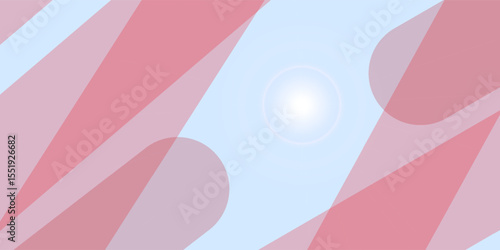 Paper Cut red color background abstract art vector