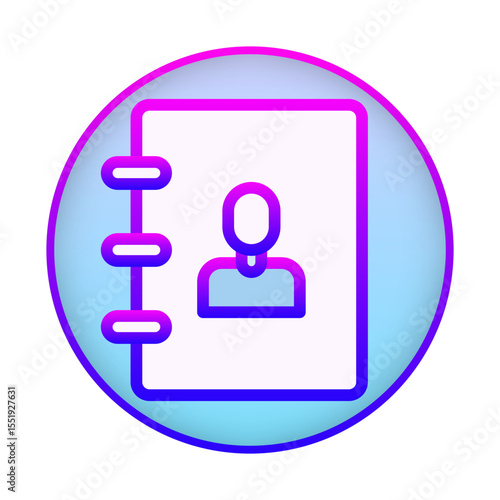 Contacts Icon — Address Book & User List SVG

