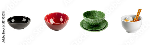 Diverse Ceramic Bowls Collection: Assorted Kitchenware for Dining and Decor

