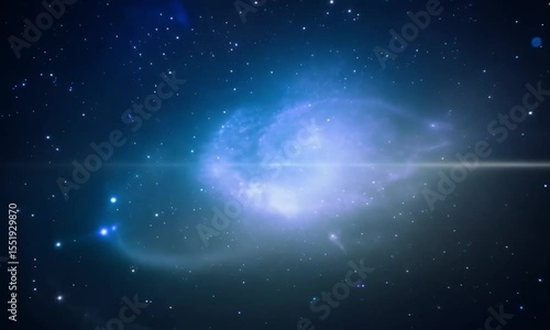 Cosmic explosion in deep space