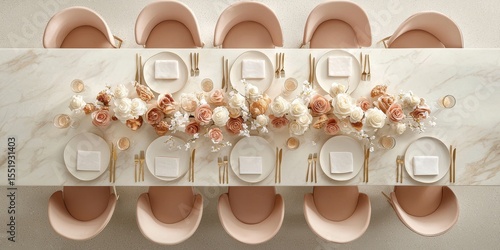 Elegant Pink and White Floral Tablescape for Special Occasion Dining