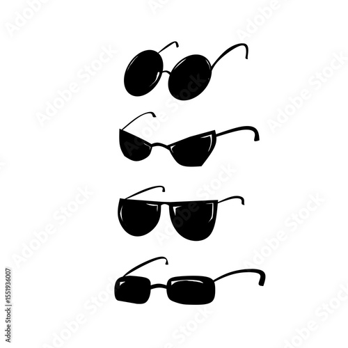 cool glasses vector various types 