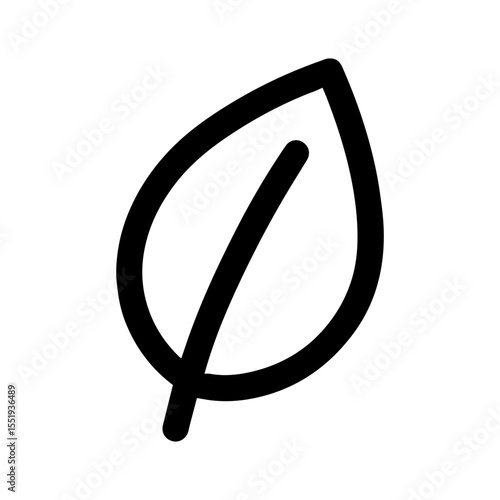 Compostable packaging leaf icon with transparent background representing green packaging and vegan eco friendly materials
