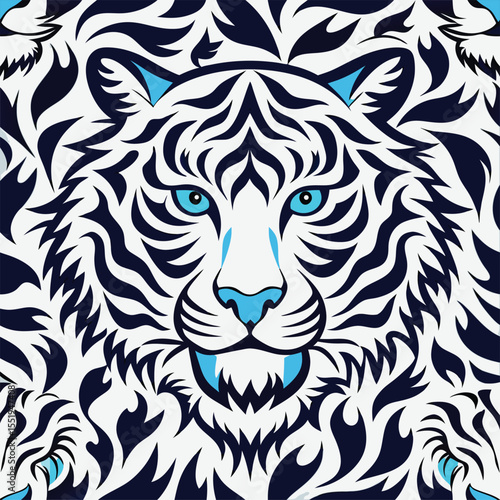 Seamless tiger skin pattern
