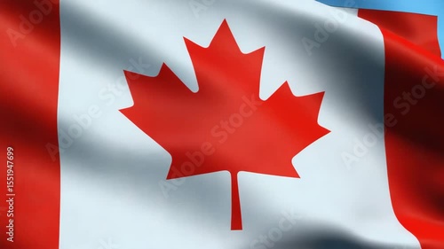 Red canadian maple leaf spinning slowly symbolizing culture, patriotism and pride of canada	