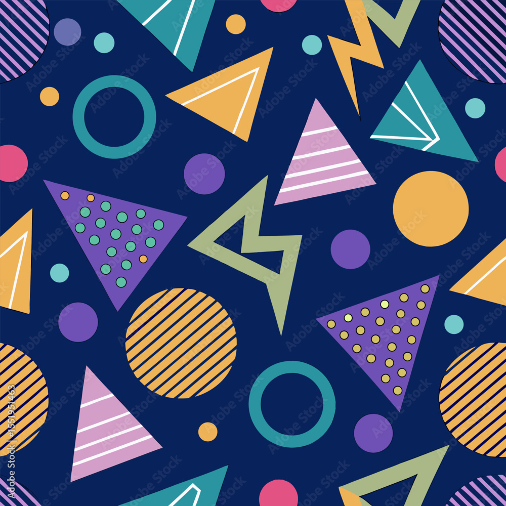 Obraz premium seamless pattern with colorful stars