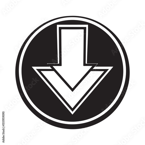 A collection download icon vector