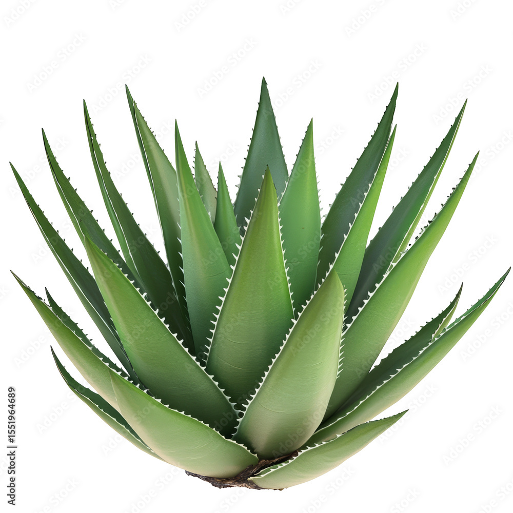 Aloe Vera Plant. Green Succulent With Pointed Leaves On White. Nature, Health, Skin Care Concept. Aloe Vera Plant. Green Succulent With Pointed Leaves On White. Nature, Health, Skin Care Concept.