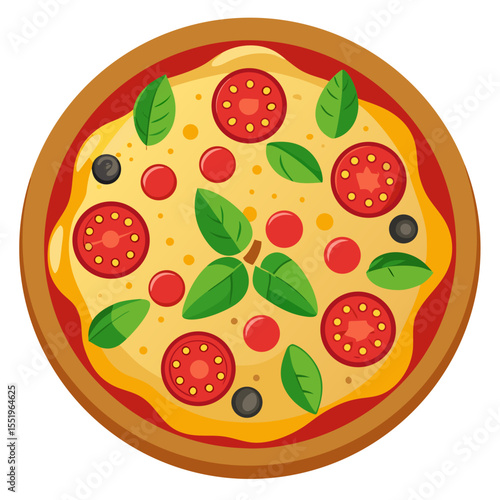 Delicious Pizza with Toppings