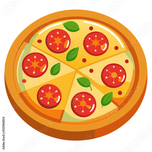 Delicious Pizza Slice Illustration