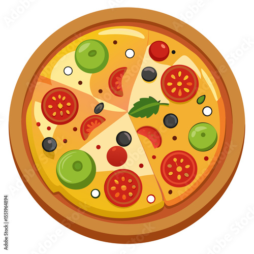 Delicious Pizza with Toppings