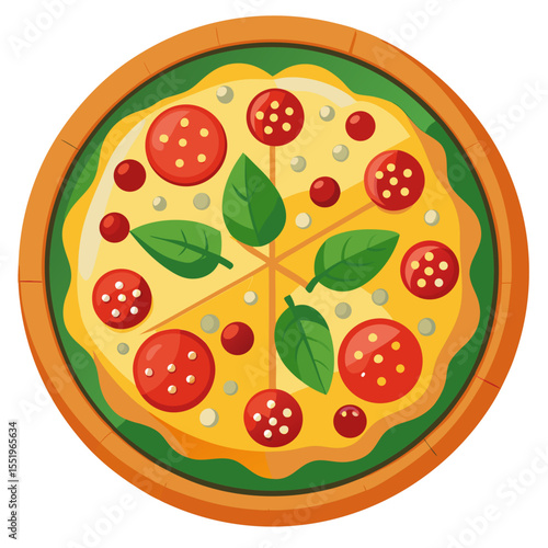 Delicious Pizza with Toppings