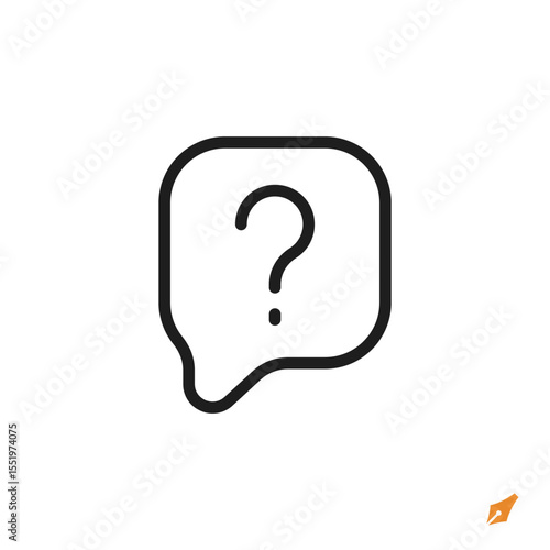 question icon is designed in a visually appealing and easily recognizable style. It’s suitable for various visual needs such as apps, presentations, digital media, or other graphic design projects.