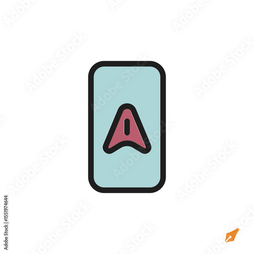 Free Download navigation icon is designed in a visually appealing and easily recognizable style. It’s suitable for various visual needs such as apps, presentations, digital media, or other graphic design projects. - GFXLoad