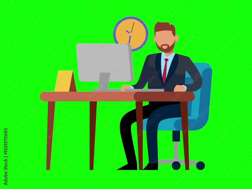 People in Work and Daily Life Scenes, Business Meetings, Emotions, Presentations, and Everyday Interactions, 2D animated Character People in Work and Daily Life Scenes, Business Meetings, Emotions, Presentations, and Everyday Interactions, 2D animated Character