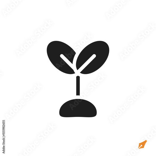plant icon is designed in a visually appealing and easily recognizable style. It’s suitable for various visual needs such as apps, presentations, digital media, or other graphic design projects.