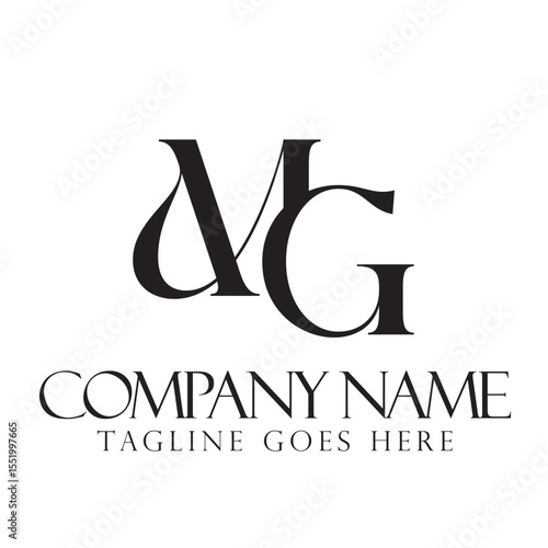 Letter MG or GM Luxury Vector Logo Design for Fashion, Jewelry, and Boutique. 標誌設計, ロゴデザイン, Diseño de logotipo