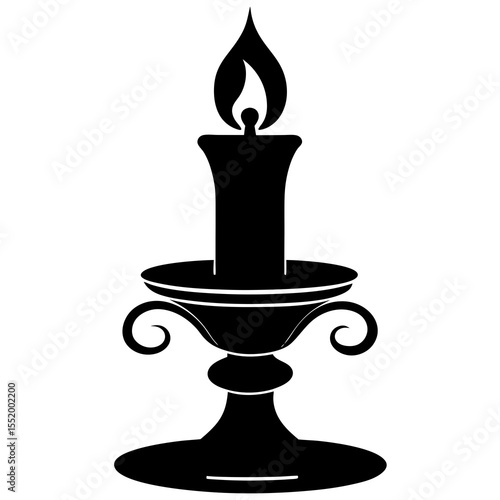 candlestick with candle