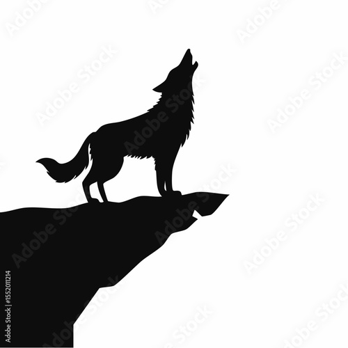 wolf black silhouette