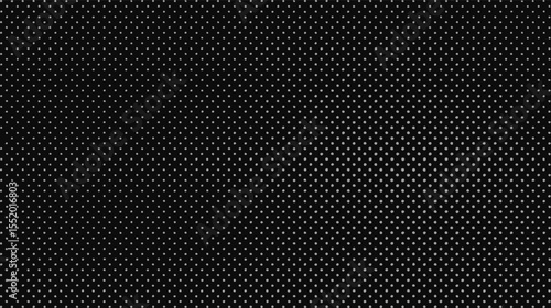 Black and white vector halftone texture with radial brightness modulation