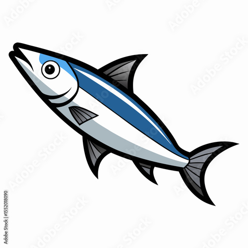 Clean Anchovy Fish Vector Illustration