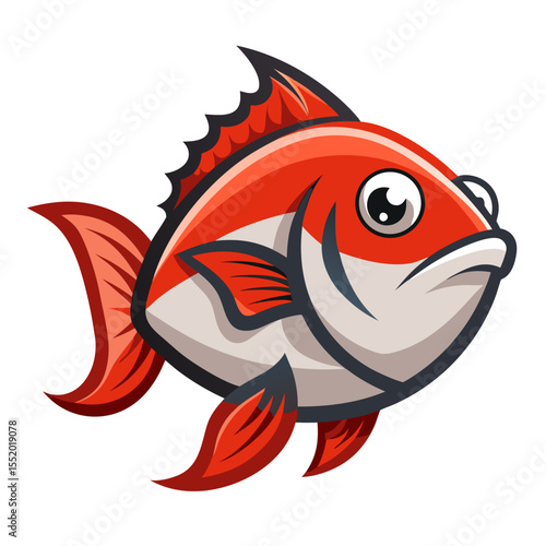 Clean Grunt Fish Vector Illustration