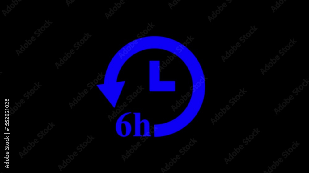 arrow sign timer animation 6 hours left,6 hour timer animation with arrow sign on black background.arrow-based 6 hour timer on dark backdrop, arrow sign timer animation 6 hours left,6 hour timer animation with arrow sign on black background.arrow-based 6 hour timer on dark backdrop,
