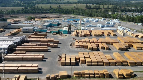Lumber Industry Logging Sawmill Princeton British Columbia Canada