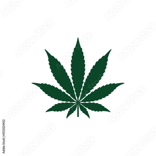 Unique cannabis logo Modern and minimalist vector and abstract logo