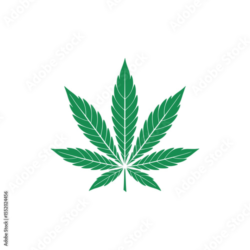 Unique cannabis logo Modern and minimalist vector and abstract logo