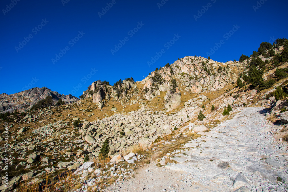 Autumn landscape in Aiguestortes and Sant Maurici National Park, Spain Autumn landscape in Aiguestortes and Sant Maurici National Park, Spain