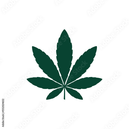 Unique cannabis logo Modern and minimalist vector and abstract logo