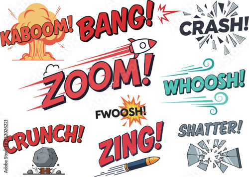 アメコミ風効果音セット / American Comic Style Sound Effects Set