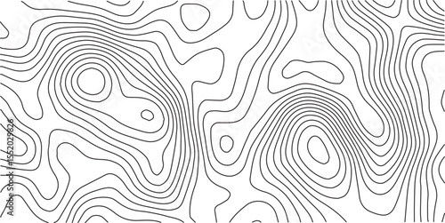Topographic map background geographic line map with elevation assignments. Modern design with White background with topographic wavy pattern design.paper texture Imitation of a geographical map shades