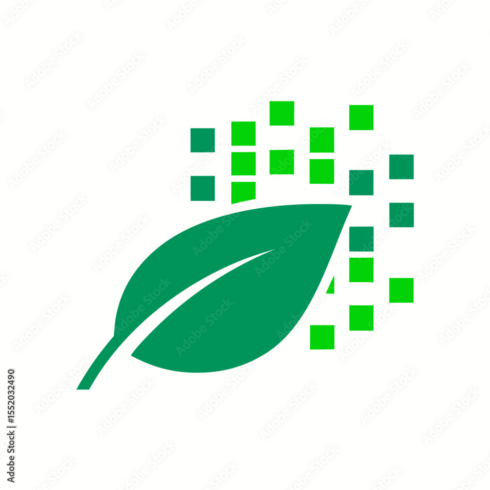 Obraz premium eco friendly green leaf