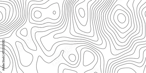 Topographic map background geographic line map with elevation assignments. Modern design with White background with topographic wavy pattern design.paper texture Imitation of a geographical map shades