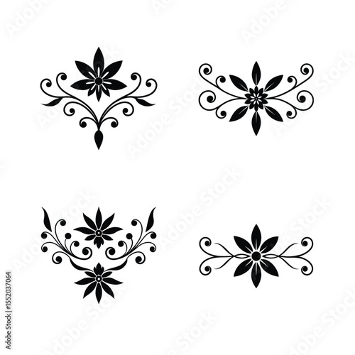 silhouette Victoria floweral bundle design