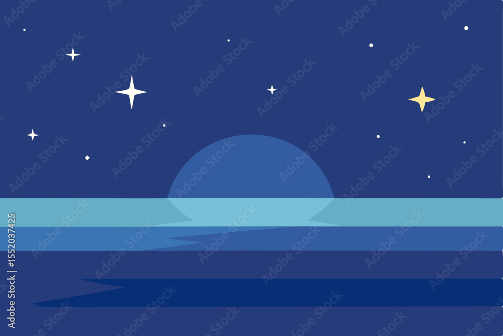 Fototapeta premium night sky with moon