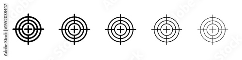 aim icon simple vector outline logo