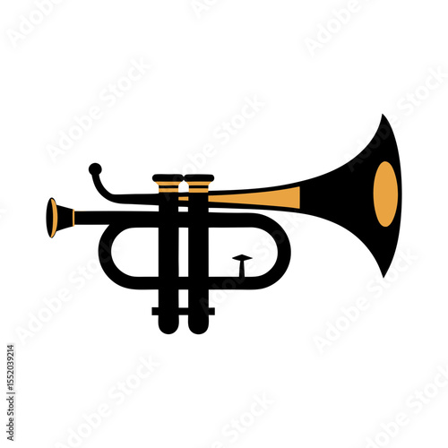 Musical Trumpet Instrument Silhouette 