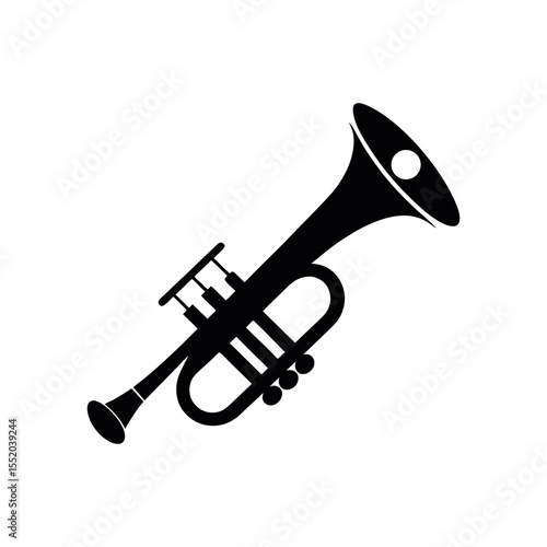 Musical Trumpet Instrument Silhouette 