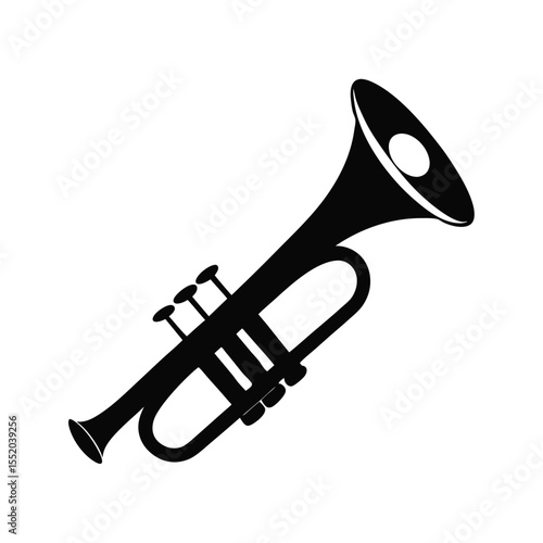 Musical Trumpet Instrument Silhouette 