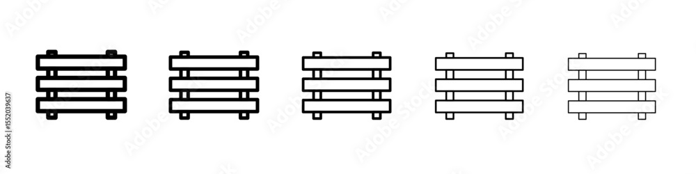 barrier icon simple vector outline logo barrier icon simple vector outline logo